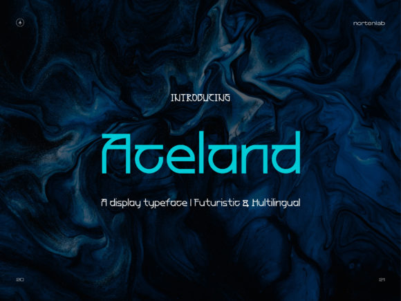 Aceland: A Bold Display Font for Futuristic Designs