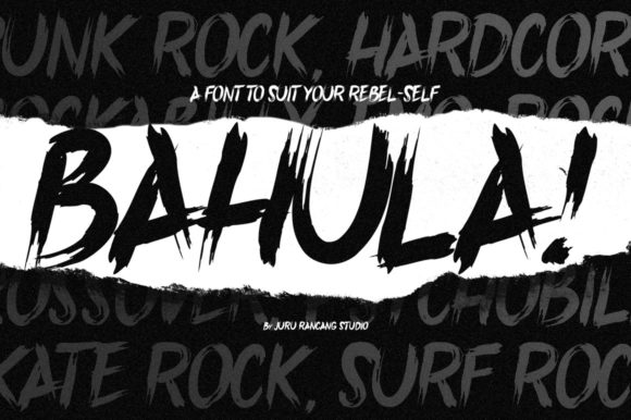 Bahula: A Rebellious Display Font for Bold Branding