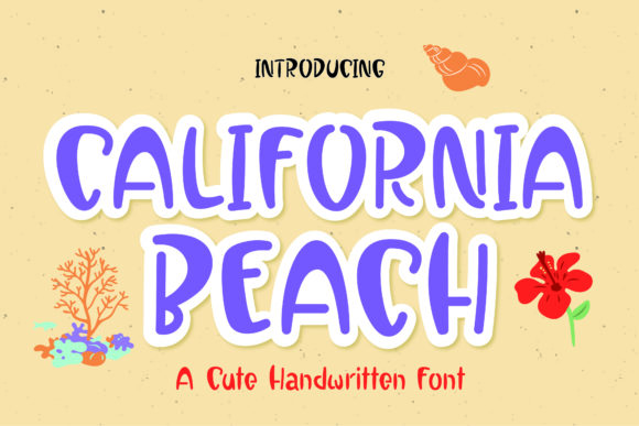 California Beach: A Fresh & Trendy Display Font for Your Creative Library