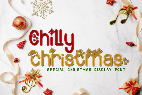 Chilly Christmas: A Festive Display Font for Makers