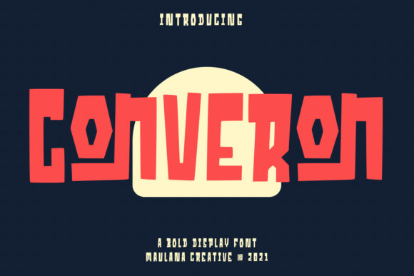 Converon Cubical: A Display Font for Energetic Campaigns