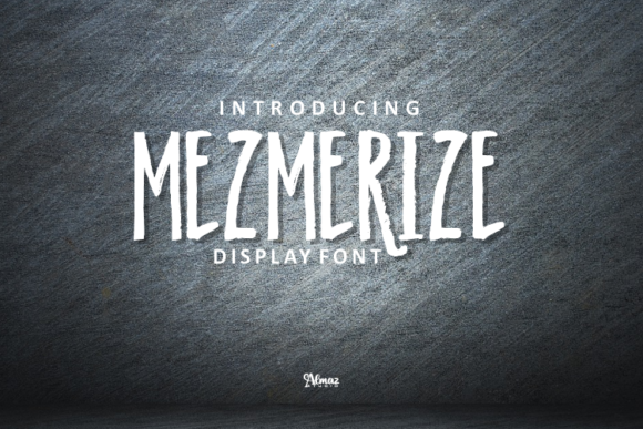Discover Mezmerize: A Grungy Display Font for Bold Designs