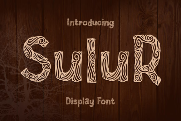 Discover Sulur: A Unique Display Font for Creative Projects