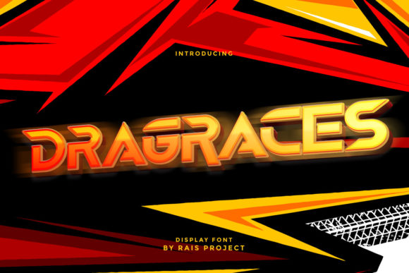 Dragraces Font: A Bold Futuristic Display Typeface for Web Design
