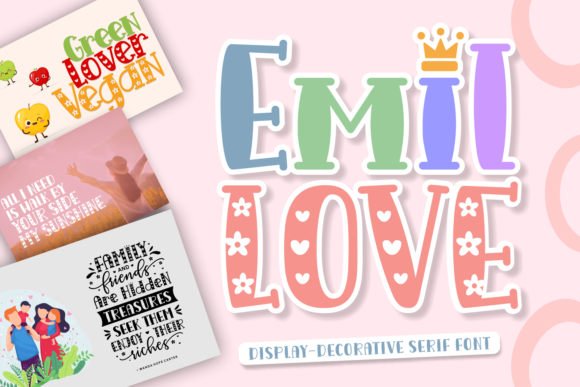 Emil Love: A Sweet and Playful Display Font for Creative Campaigns