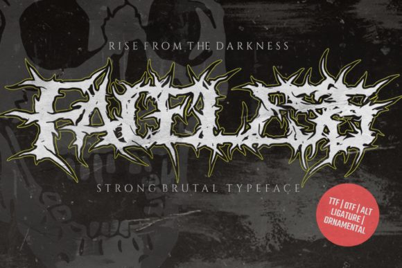 Faceless Font: A Display Typeface for Distinct Digital Branding