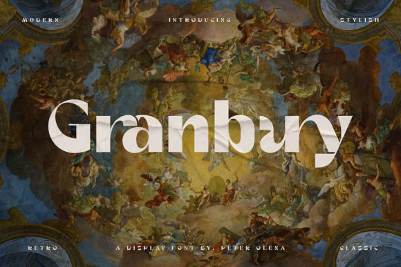 Granbury: A Bold Display Font for Professional Business Branding