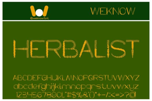 Herbalist: A Unique Display Font for Modern Web Design