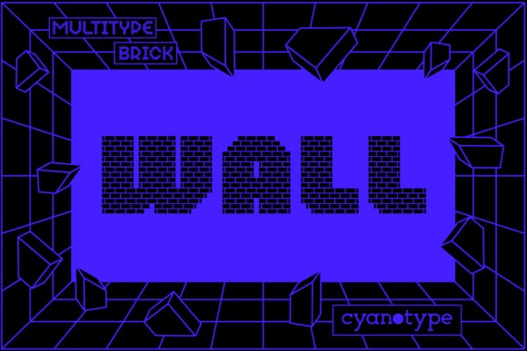 MultiType Brick Wall: A Pixelated Font for Editorial Identity