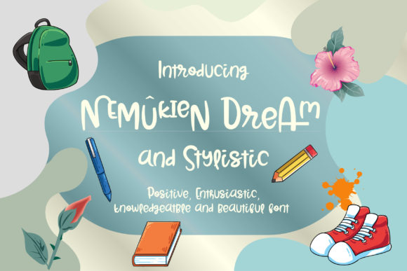 Nemukien Dream: A Creative Font for Makers and Product Labels