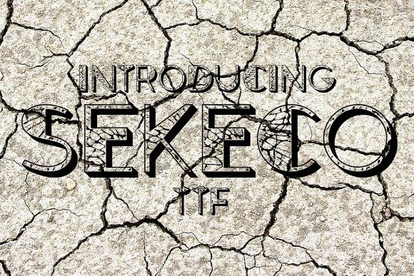 Sekeco: A Textured Font for Your Small Business Brand