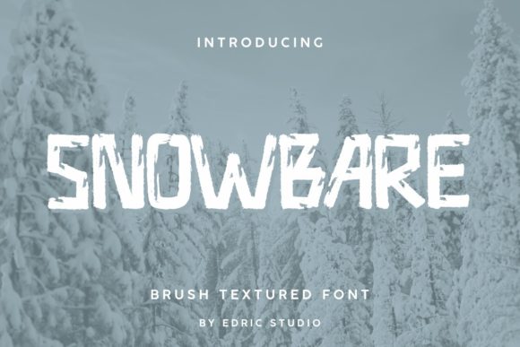 Snowbare: A Bold Brush-Style Font for Design Projects