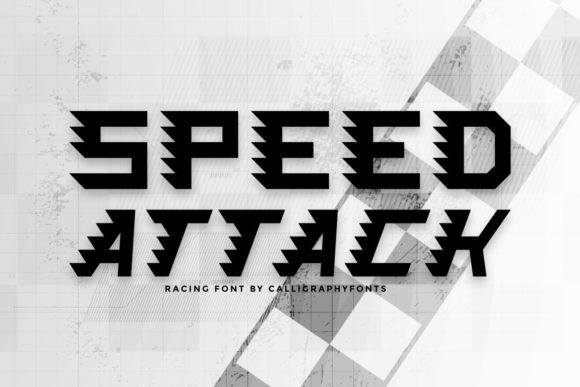 Speed Attack Font Review for Branding and Packaging Design