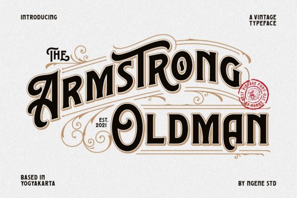 The Armstrong Oldman: A Premium Vintage Display Font