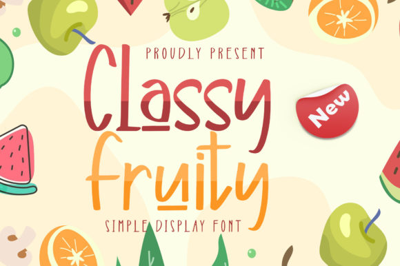 The Classy Fruity Font: A Sweet & Quirky Design Asset