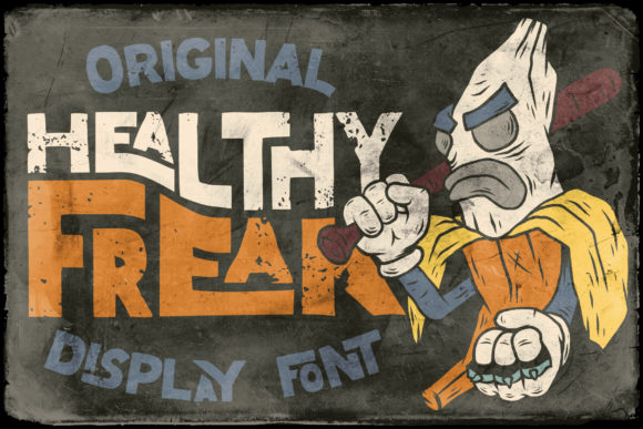 The Healthy Freak Font in Real Design Projects
