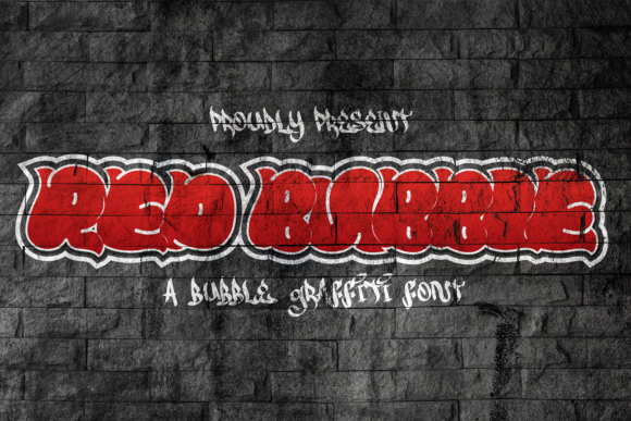 The Red Bubble Font for Creative Campaign Graphics