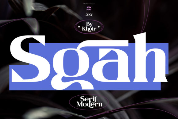 The Sgah Font: A Bold, Craft-Ready Display Typeface
