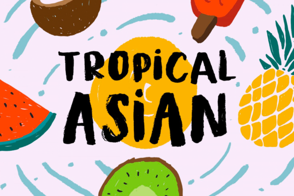 Tropical Asian Font: A Maker's Creative Brushstroke